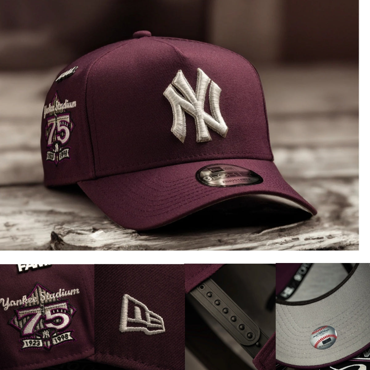 SnapBack🧢-NY אדום כהה🍷