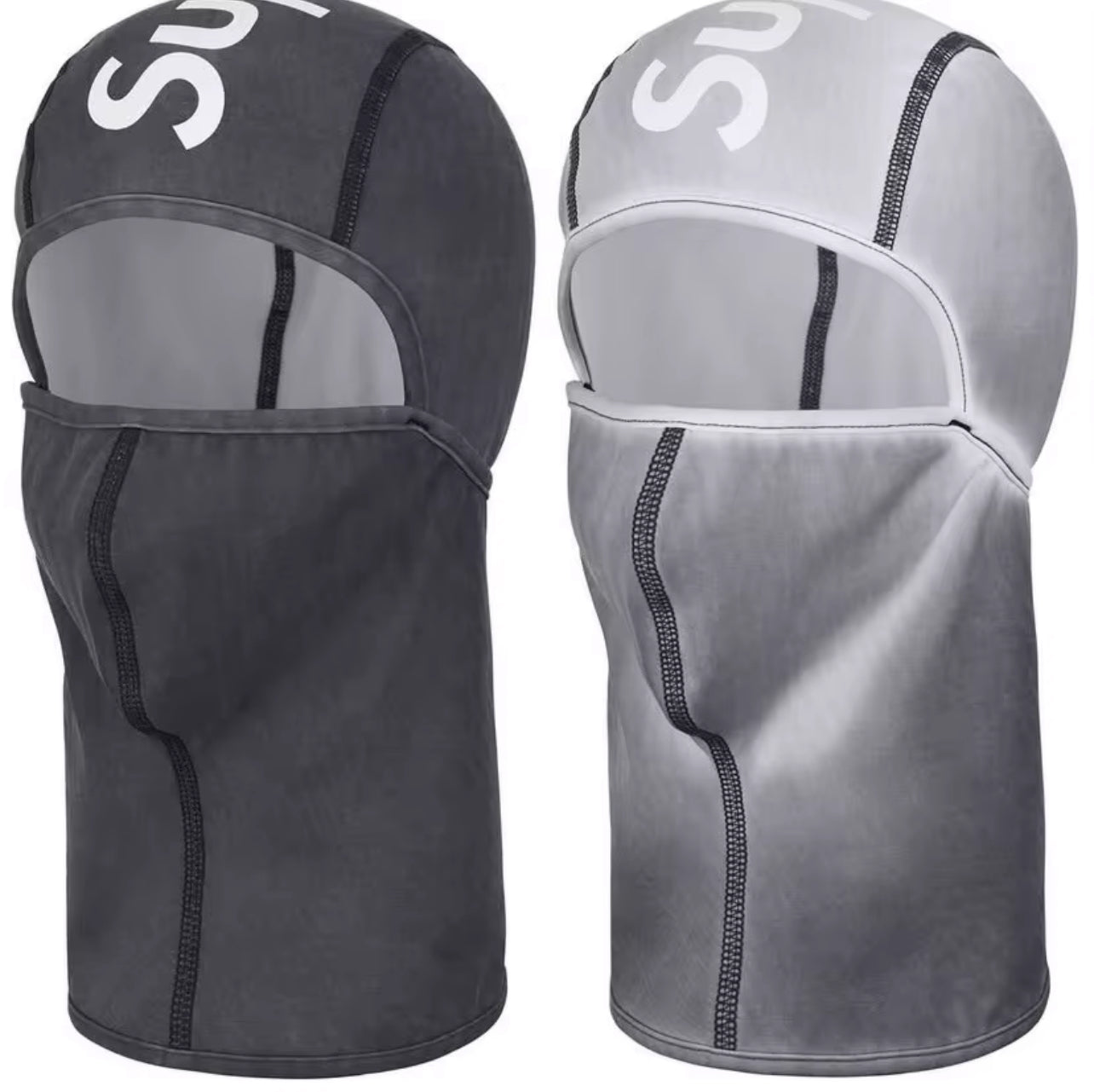 מסכת supreme 🥷-שחור אפור🖤🐺