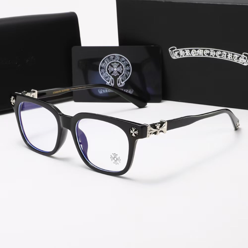 Chrome Heart Glasses-שחור כסוף⚜️🌪️